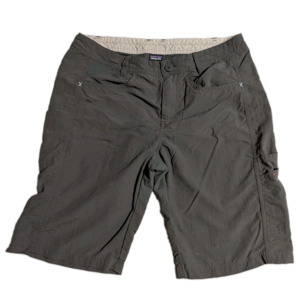 Patagonia Away From Home Shorts Womens 6 Gray Nylon Hiking Outdoor STY82160